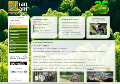 Páginas web de naturaleza en Vitoria - CERAMBYX
